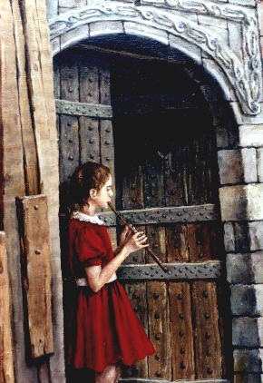 Девочка, играющая на флейте